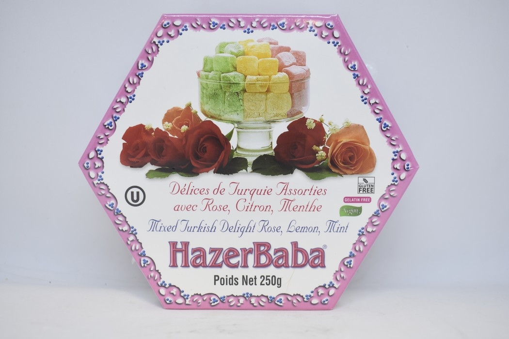 HazerBaba - Turkish delight - Mixed rose, lemon, mint - 250g
