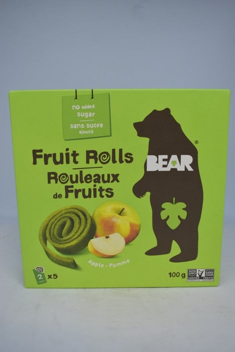 Bear - Rouleaux de fruits - pomme - 100g