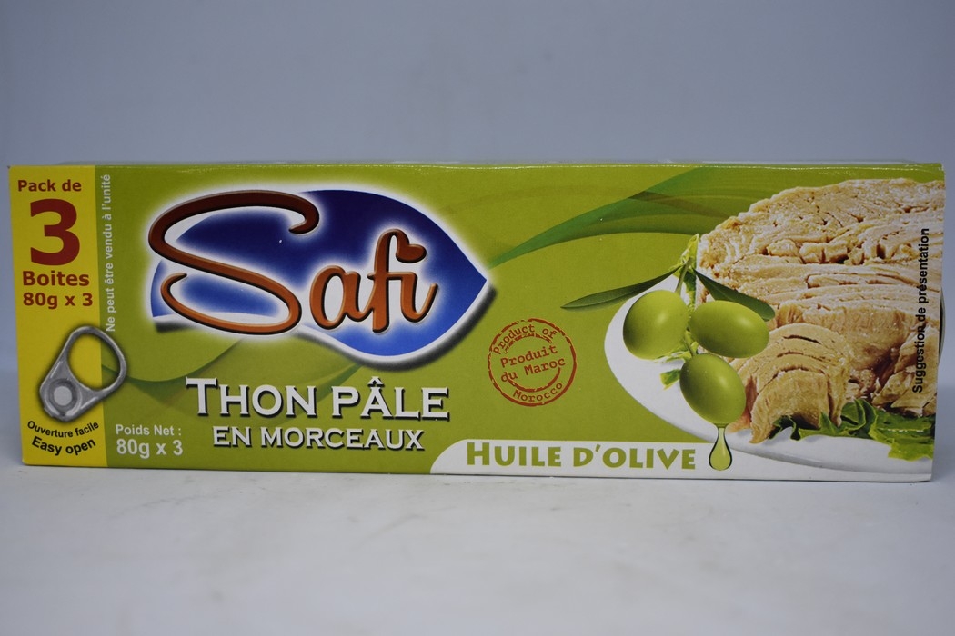 Safi - Thon huile d'olive - 3 cannes de 80g - 240g
