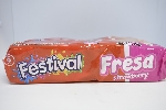 Noel - Festival- Biscuits Fraise- 12 paquets de 4 - 403g