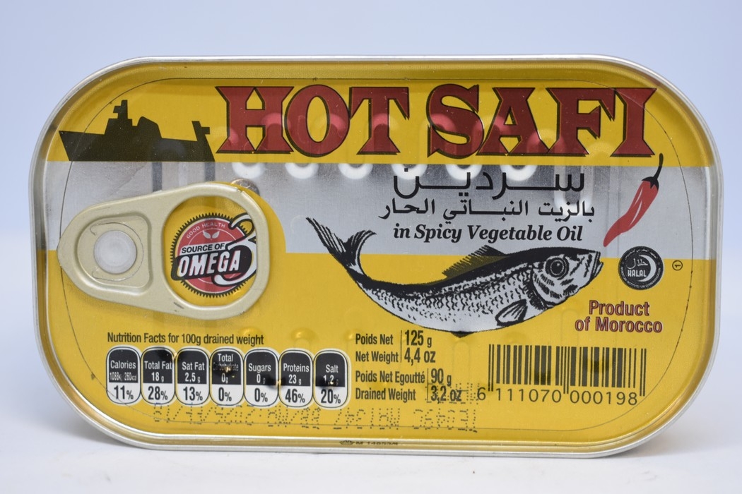 Sardines in spicy vegetables oil-125g