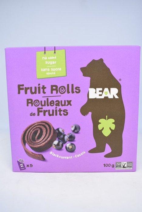 Bear - Rouleaux de fruits - Cassis - 100g