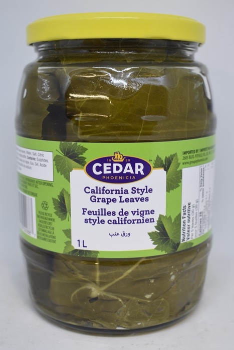 Cedar - Feuilles de vignes - style californien - 1L