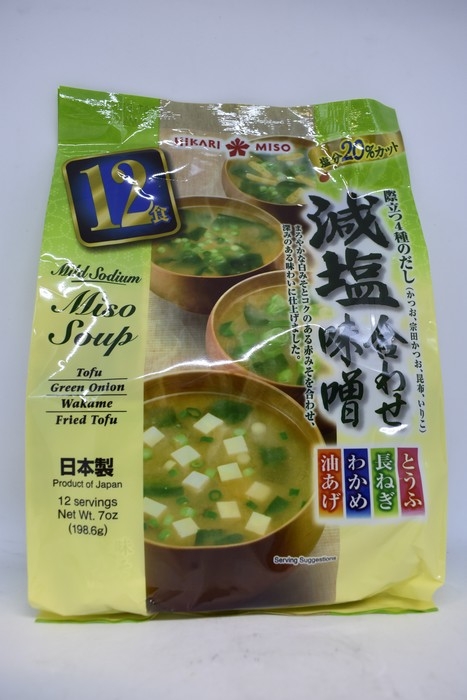 Hikari - Miso Soup - Mild Sodium x12 - 199g