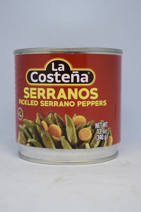 La Costena - Pickled Serrano peppers - 12oz - 340g