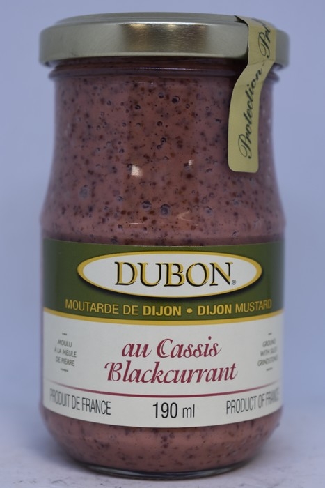 Dubon -  Moutarde de Dijon au Cassis - 190ml