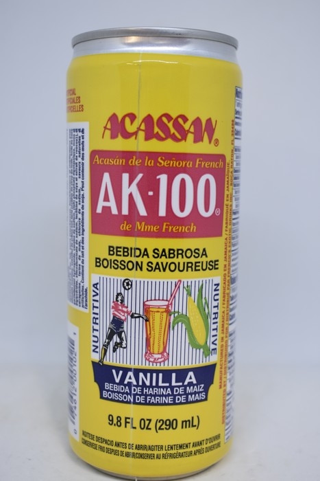 Acassan - AK100 de Mme French - Boisson de farine de maïs - Vanille - 290ml