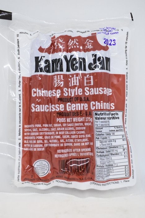 KamYenJan -Saucisse Genre Chinois Porc - 375g
