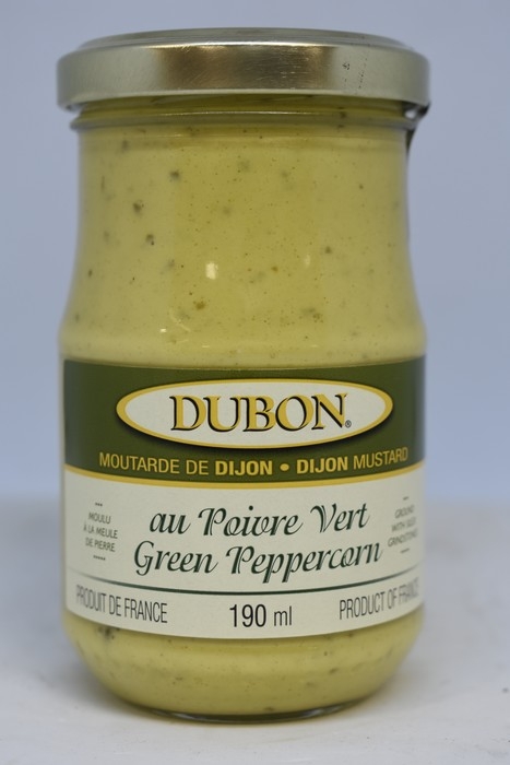 Dubon -  Moutarde de Dijon au poivre vert - 190ml
