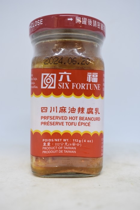 Six Fortune - Tofu Épicé Mariné - 112g