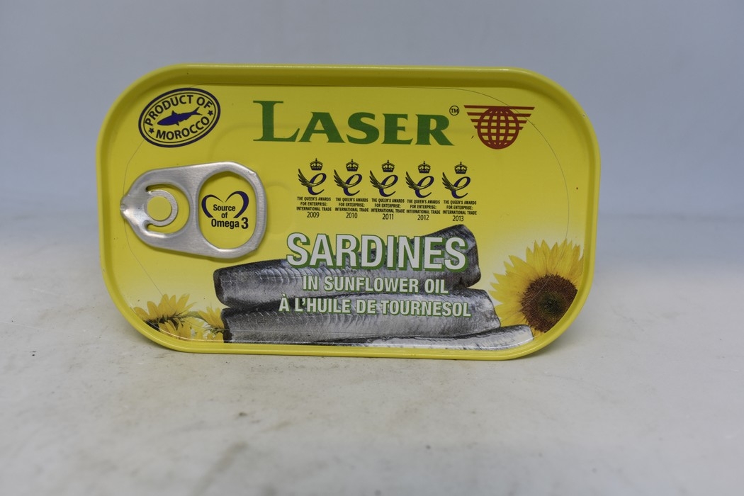 Laser - Sardines à l'huile de Tournesol - 125g
