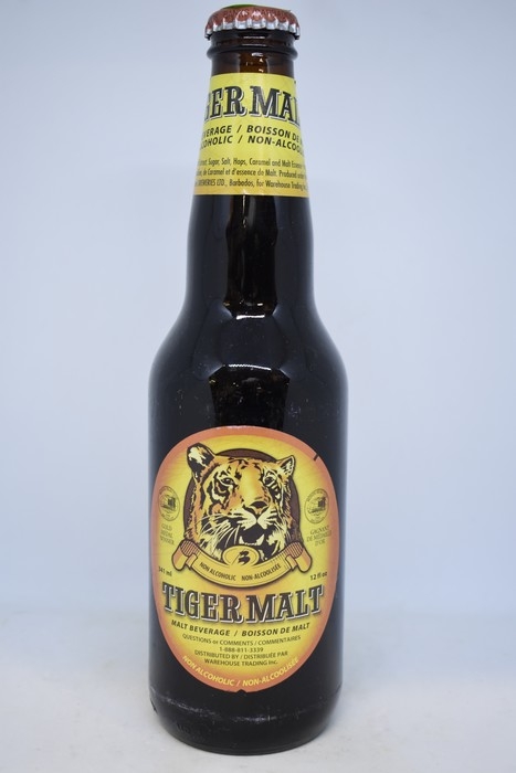 Tiger Malt - Boisson de Malt sans alcool - 341ml